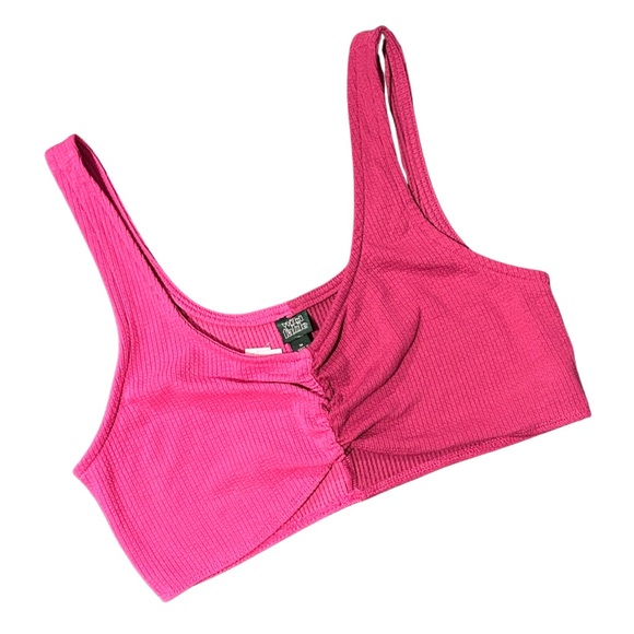 wild fable Tops - NWT Wild Fable Two-Toned Pink Cinched Tiny Top